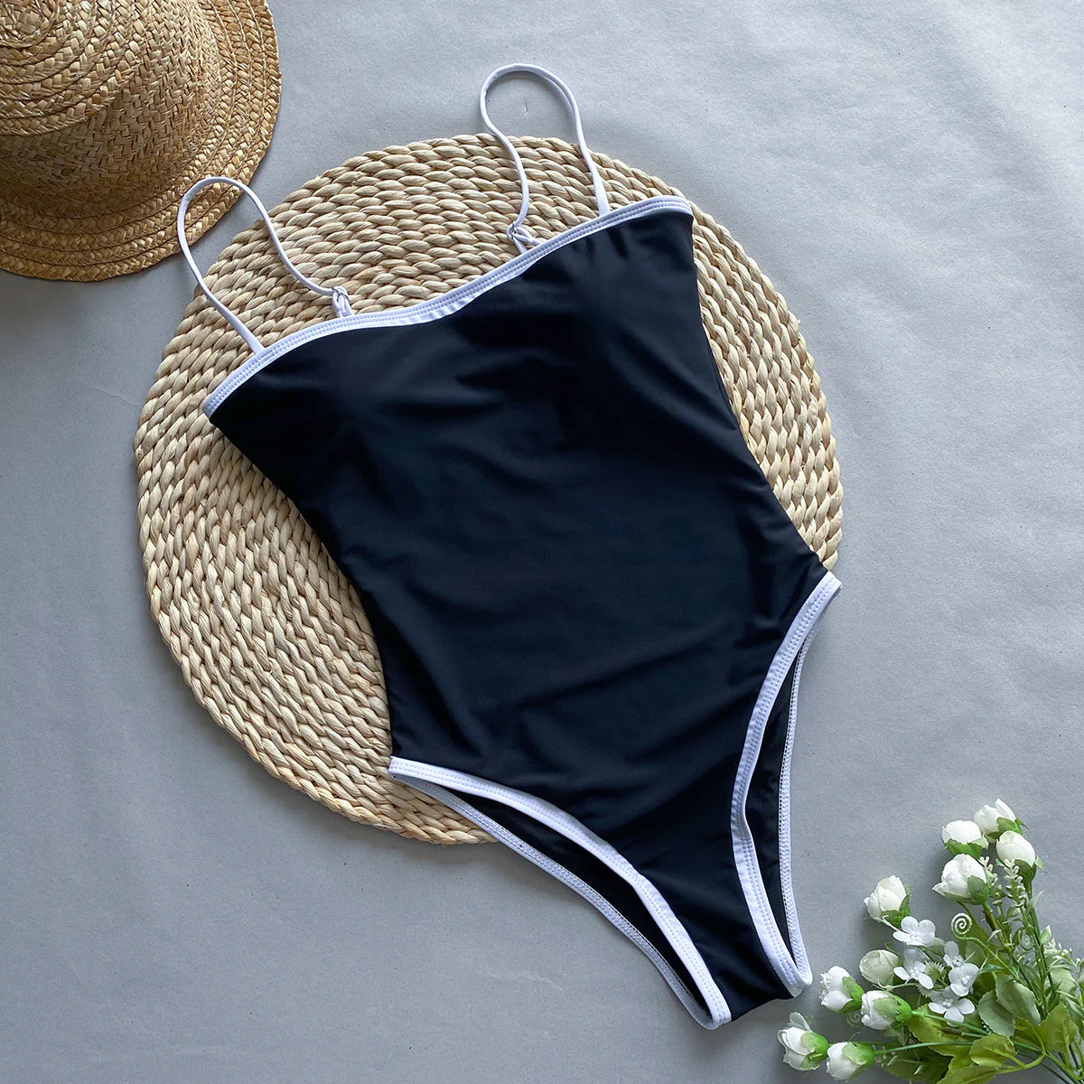 One-piece Women's Patchwork Swimsuit