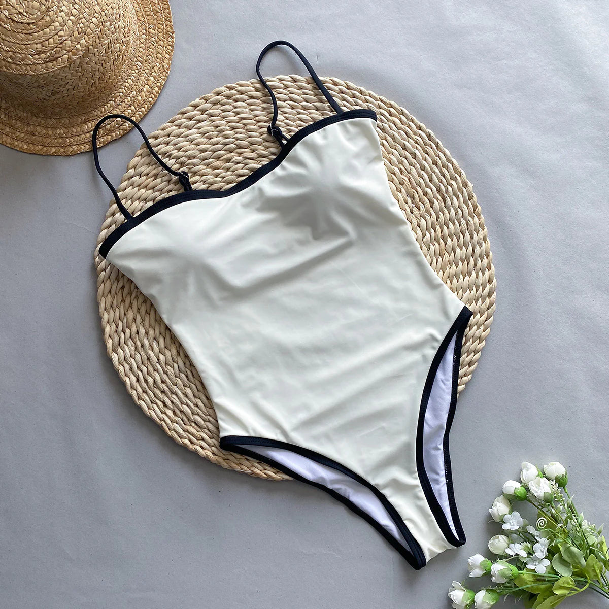 One-piece Women's Patchwork Swimsuit